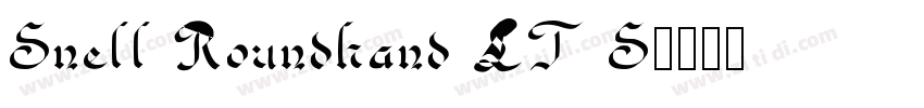 Snell Roundhand LT S字体转换